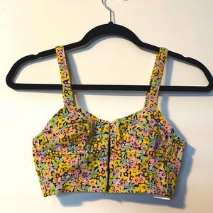 Urban Outfitters floral corset style top